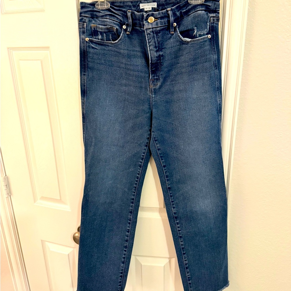 Good American Size 10/30 straight leg jeans